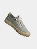 Casual Synthetic Sneakers with Lace-Up Eyelets and Lug Sole
