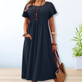 Celestine | Pintuck Front Pocket Midi Dress