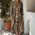 Desislava | Abstract Fluid Midi Dress