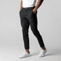 Chino Twill Pants with Tapered Leg and Belt Loops