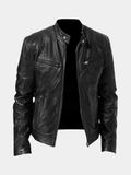 Cillian | Zip-Up Editorial Nonchalant Leather Jacket