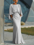 Ailbhe | V-Neck Poised Midi Dress