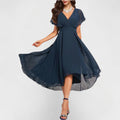 Clarissa | Flowing V-Neck Maxi Cocktail Dresses