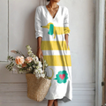 Dinara | Abstract Charming Midi Dress