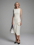 Iren | Sleeveless Coastal Midi Dress