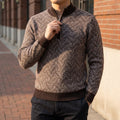 Desmond | Jacquard Quarter-Zip Knit
