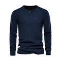 Florian | Henley-Neck Jumper with Button Detail