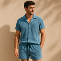 Corduroy Shirt and Shorts Set – Resort Summer Co-Ord