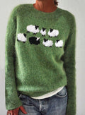 Corradino | Crew-Neck Oversized Graceful Sweater
