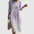 Eir | Floral Polished Midi Dress