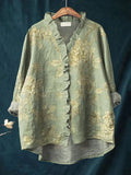 Delfina | Ruffled Floral Blouse