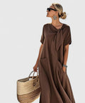 Delphine | Neck-Tie Pocketed Dress
