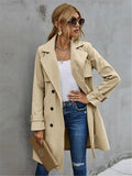 Dounia | Belted Double-Breasted Classic Trench Coat