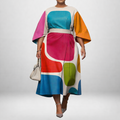 Anisa | Colorblock Understated Midi Dress