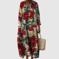 Evania | Floral Serene Midi Dress