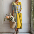 Demet | Abstract Understated Midi Dress