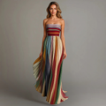 Emmeline | Strapless Pleated Maxi Dress