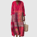 Evanthia | Patchwork Poised Midi Dress