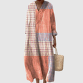 Fadila | Geometric Fluid Midi Dress