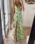 Esperanza | Floral Side-Slit Maxi Dress