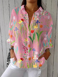 Eulalie | Bright Floral Garden Blouse