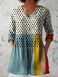 Evelina | Flowing V-Neck Blouse