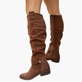 Eylul | Tailored Block-Heel Sartorial Knee-High Boots