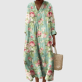 Finola | Floral Coastal Midi Dress