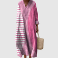Fausta | Striped Delicate Midi Dress