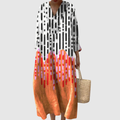 Feodora | Geometric Easy-Elegant Midi Dress
