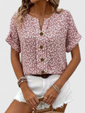 Franziska | Floral Button-Up Blouse