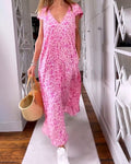Elmira | V-Neck Dreamy Maxi Dress