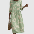 Edda | Floral Easy-Elegant Midi Dress