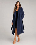 Gwenllian | Belted Notch-Lapel Tailored Trench Coat