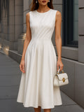 Hana | Sleeveless A-Line Midi Dress
