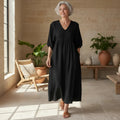 Borghild | V-Neck Wistful Midi Dress