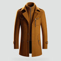 Lambert | Zip-Front Double-Collar Overcoat