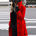 Herminia | Belted High-Neck Sculpted Trench Coat