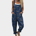 Hortensia | Relaxed Printed Overall Pants
