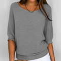 Hyacinth | Relaxed Ribbed-Hem Sweater