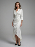 Iman | Long-Sleeve Modern Midi Dress