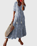 Iria | V-Neck Poised Maxi Dress