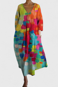 Arnela | V-Neck Easy-Elegant Maxi Dress