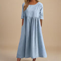 Iselin | A-Line Willowy Midi Dress