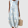 Kiyara | Sunlit Coastal Midi Dress