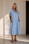 Calanit | Shirt Poised Midi Dress