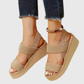 Kelsey | Open-Toe Elastic-Strap Platform Sandals for Women