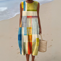 Klara | Vibrant Geometric Summer Dress