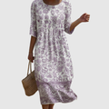 Eija | Floral Poised Midi Dress