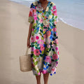 Linnea | Floral V-Neck Summer Dress